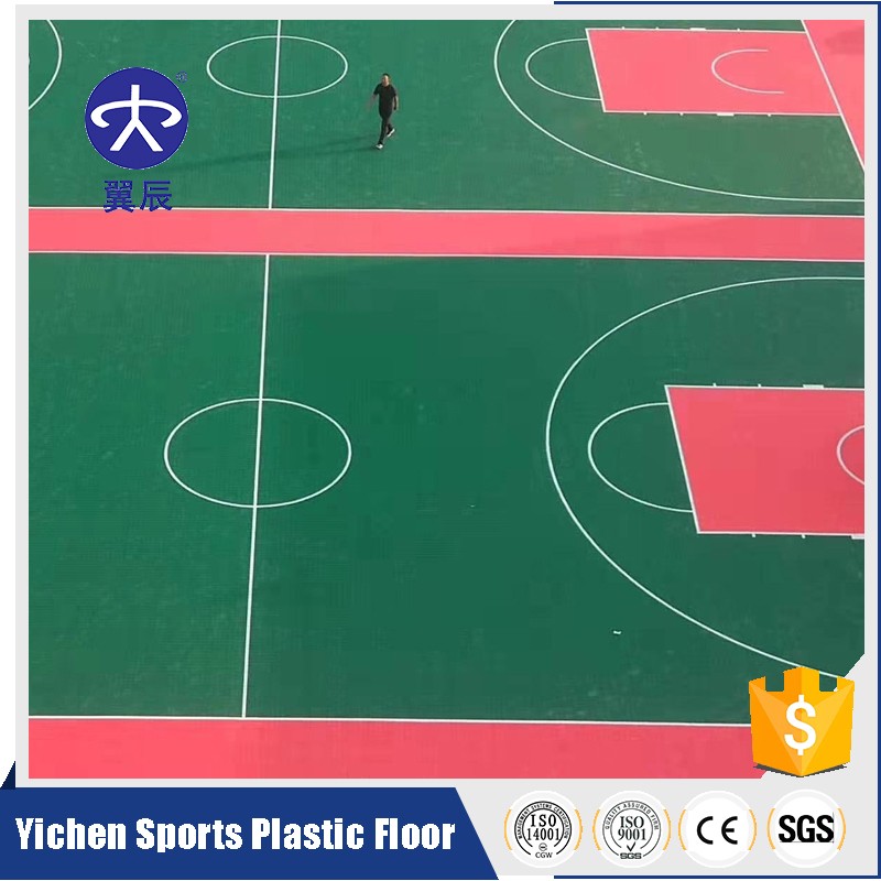 河北沧州篮球场悬浮拼装地板