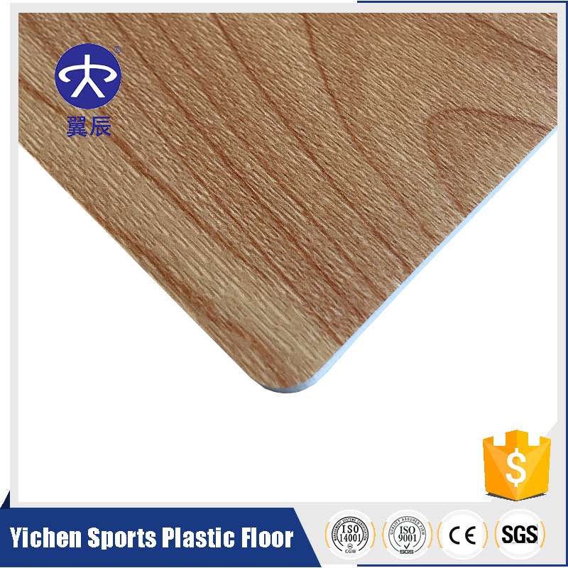Wood grain series-PVC sports floor