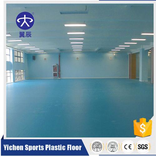 上海训练馆PVC运动塑胶地板施工安装效果
