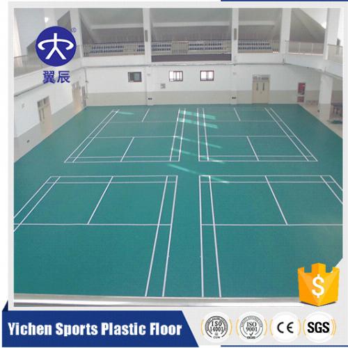 云南昆明羽毛球馆PVC运动地板，羽毛球场PVC塑胶地板
