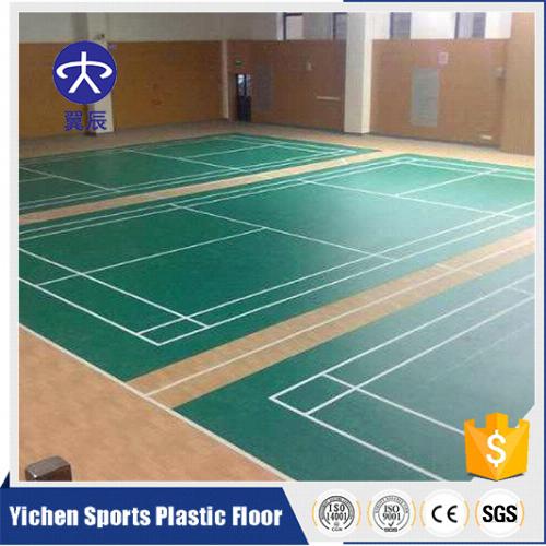浙江宁波羽毛球馆PVC运动地板，羽毛球场PVC塑胶地板