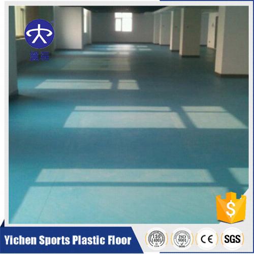 办公区域PVC塑胶地板施工