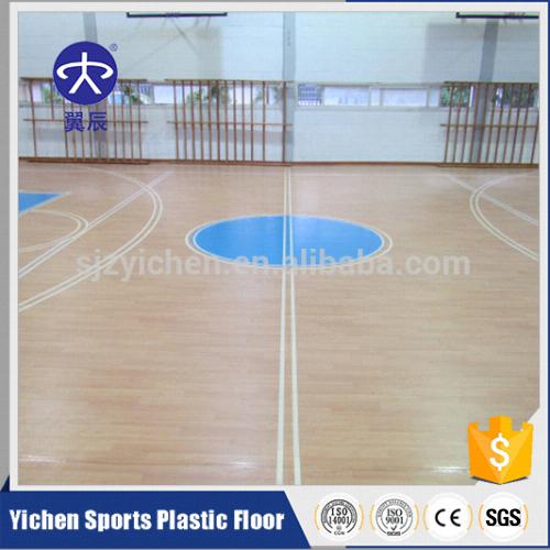 篮球场PVC塑胶地板，篮球馆PVC运动地板场地
