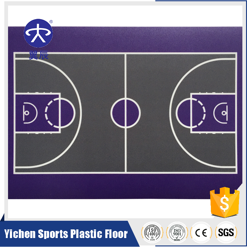 Basketball Court Custom Printed PVC Flooring